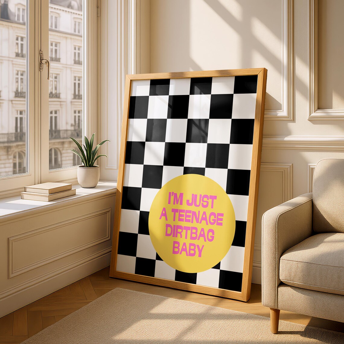 Teenage Dirtbag Poster Print, Retro 90s Nostalgia