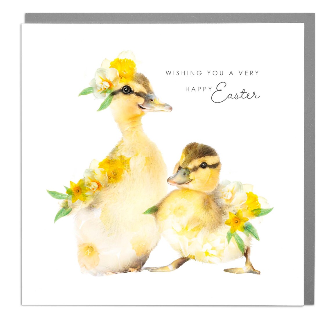 Happy Easter Ducklings, Whimsical Cute Easter Card