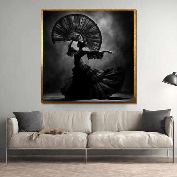 Flamenco Dancer, Elegant Spanish Dance Poster