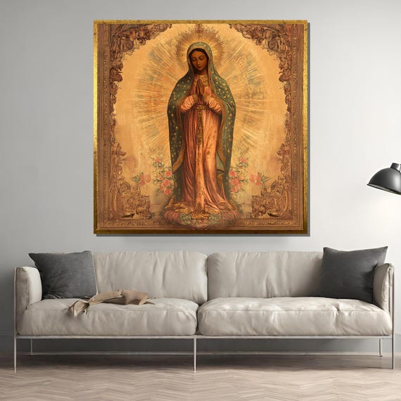 Our Lady Of Guadalupe Painting, Catholic Virgin Mary