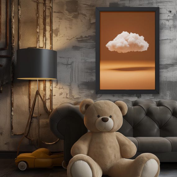Dreamy Cloud Matte Vertical Posters Wall Art Home Decor Gift For Dreamers Bedroom Decoration Artsy Printsboho Style