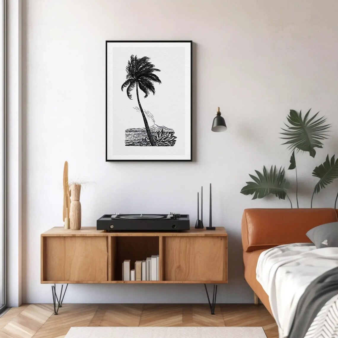 Vintage Palm Tree Art Print, Tropical Island Decor - Image 5