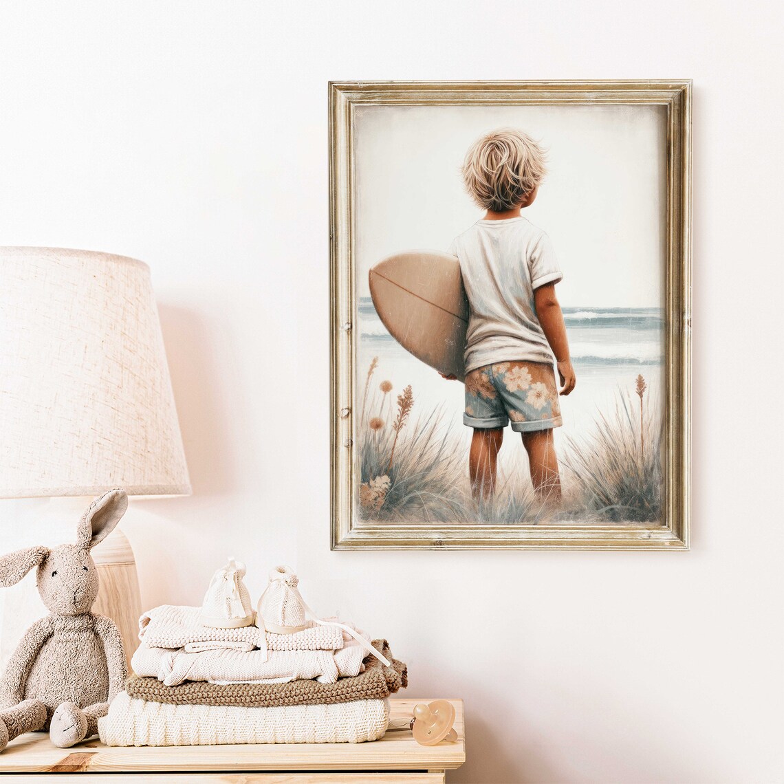Surfing Nursery Decor, Boy Surfer Art Print - Image 2