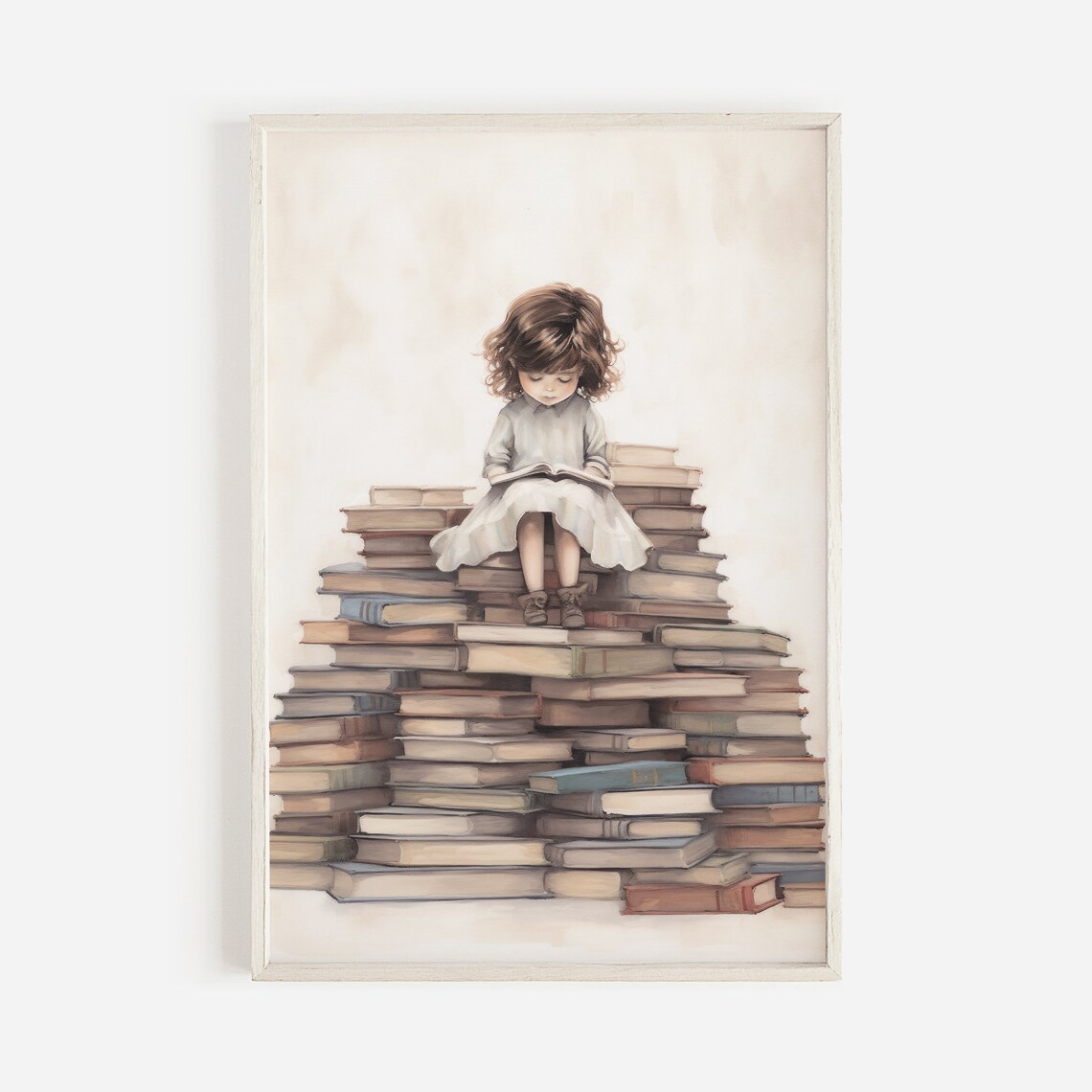 Reading Decor Art Print for Girls Bedroom or Study Room - Image 2