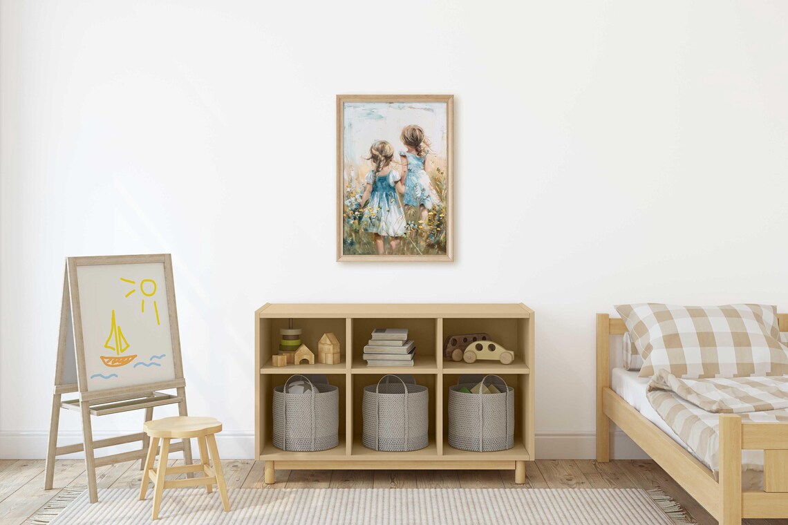 Sisterhood Wildflower Art Print, Girl Room Decor - Image 3