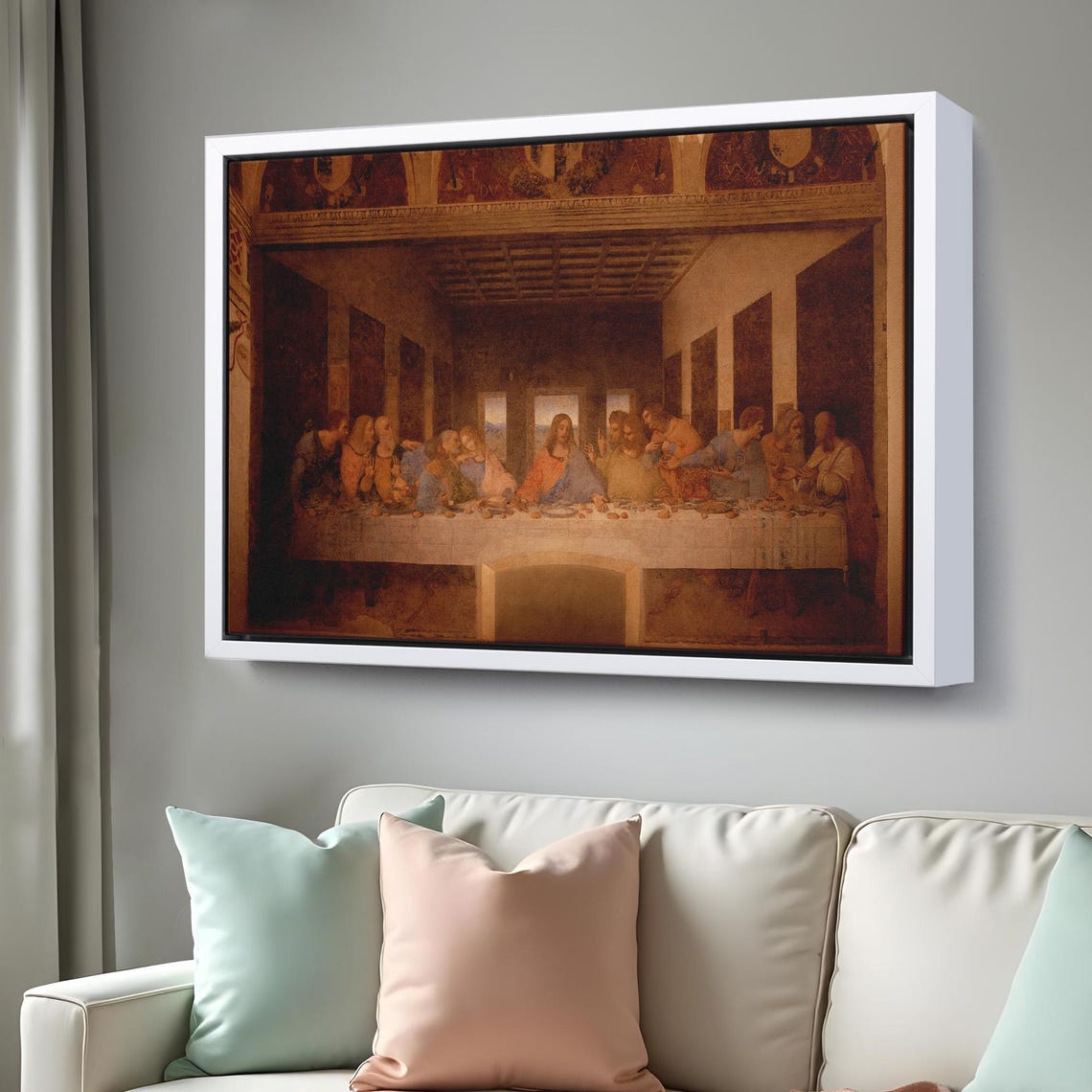 Leonardo da Vinci The Last Supper Mural Classic Renaissance Art Poster - Image 3