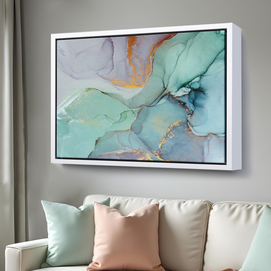 Ink And Alcohol Marble Pattern, Abstract Modern - Image 3
