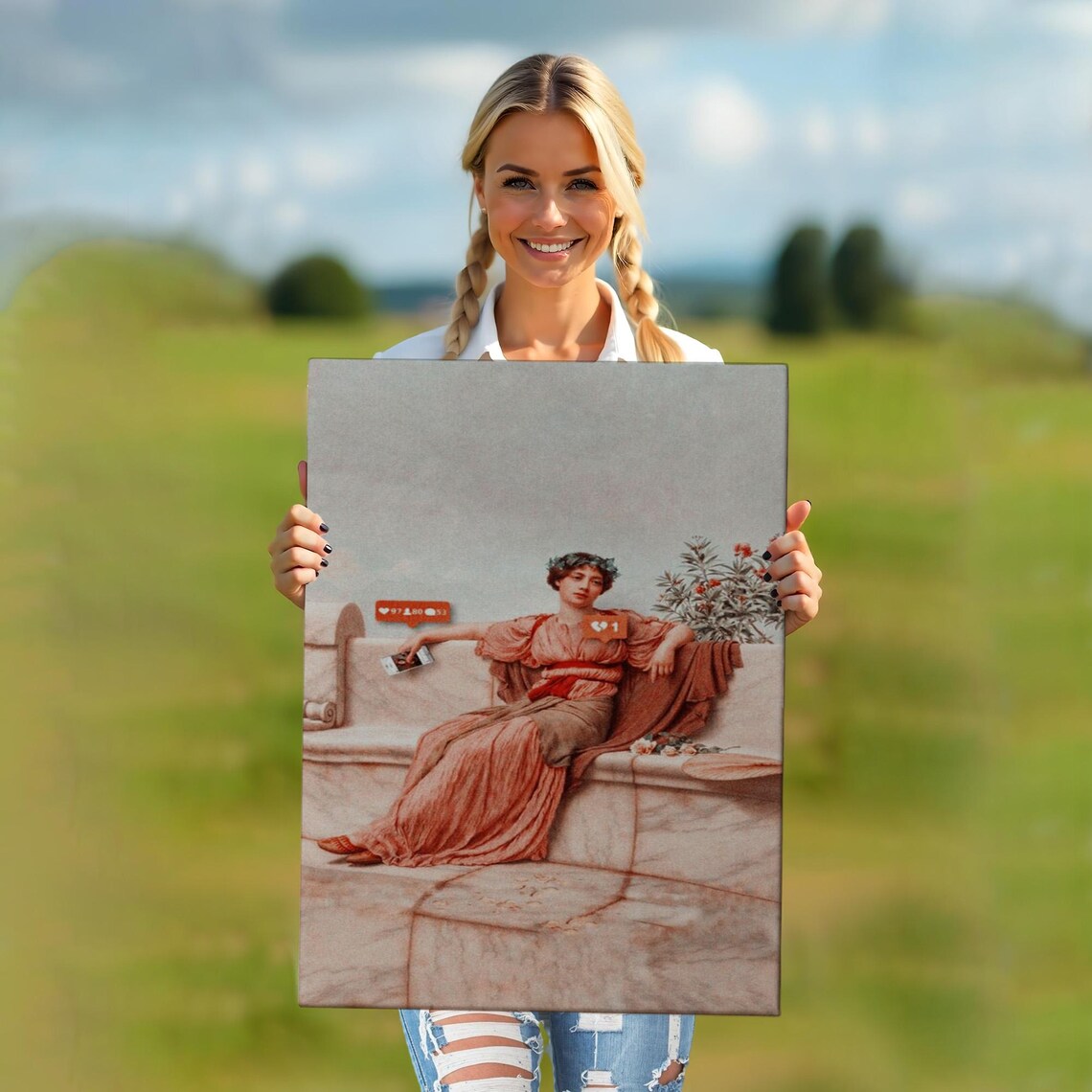 Modern Relationships Wall Decor, Housewarming Gift - Image 5