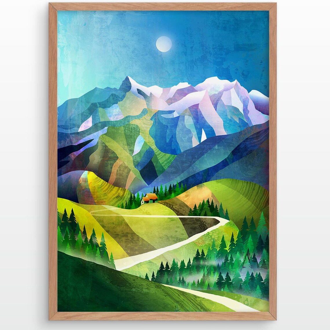 Mountain Hut High In The Mountains Art Print