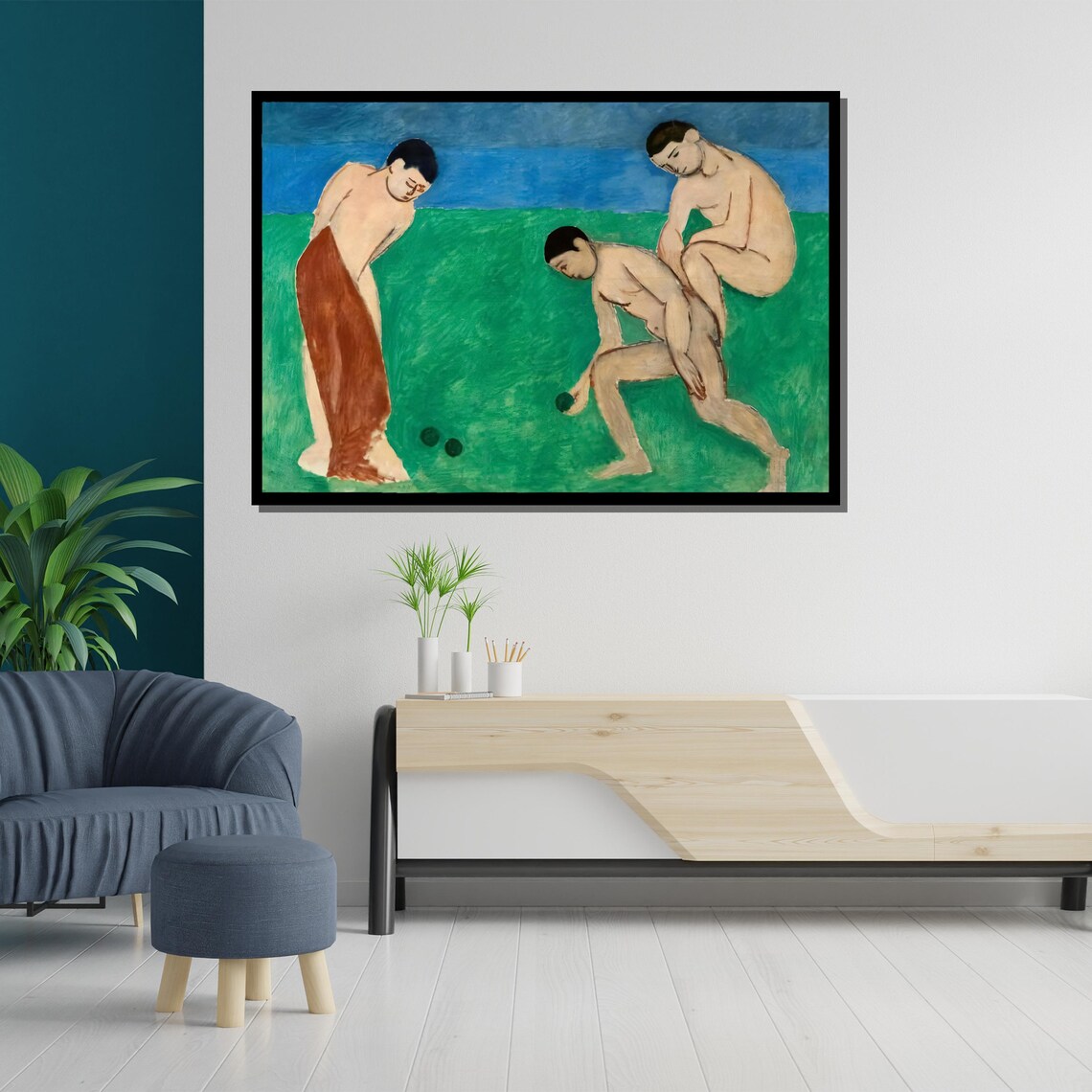 Henri Matisse Game Of Bowls Three Figures Boules Lawn Poster - Image 5