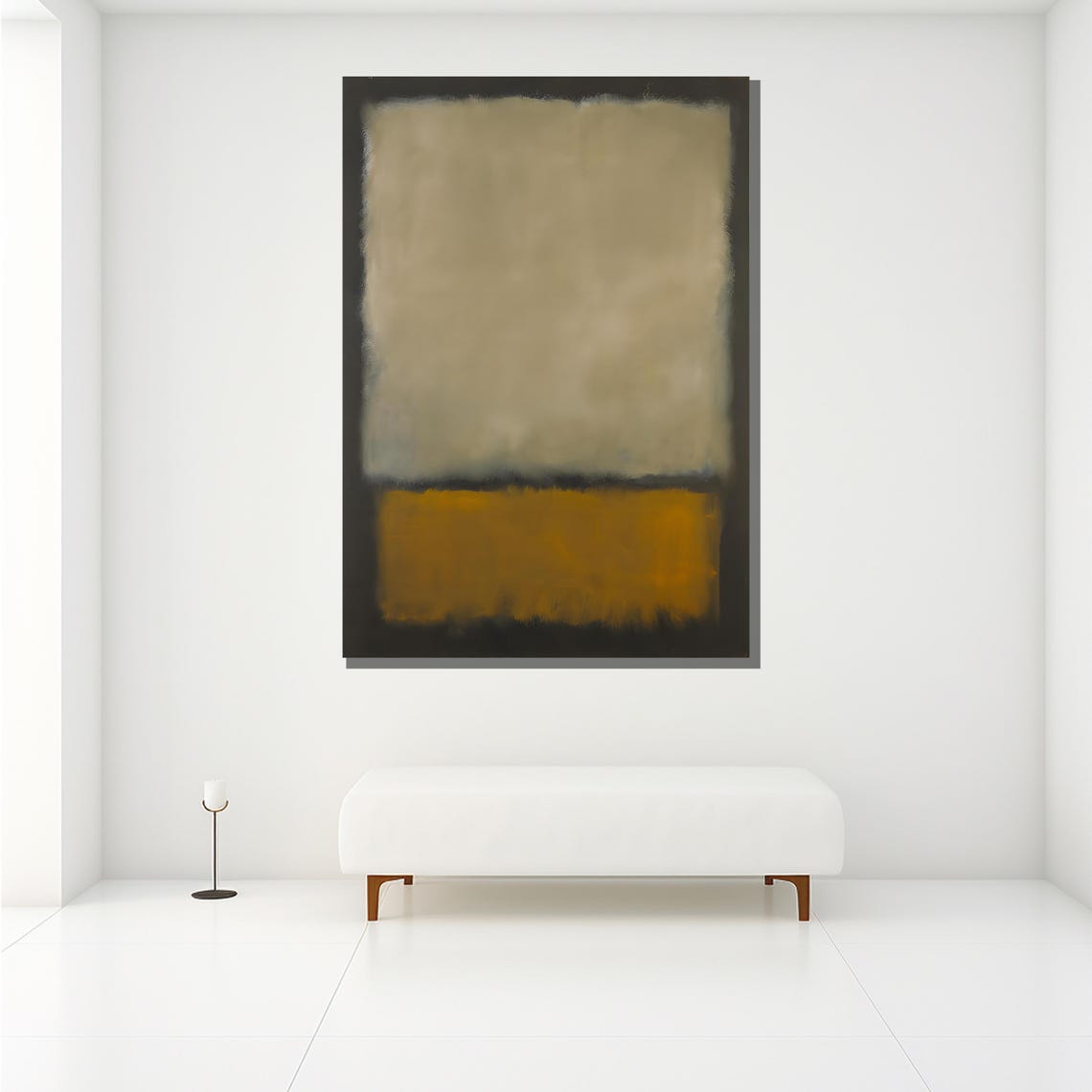 Mark Rothko Soft Beige Yellow Gold Neutral Color Field Art Print - Image 2