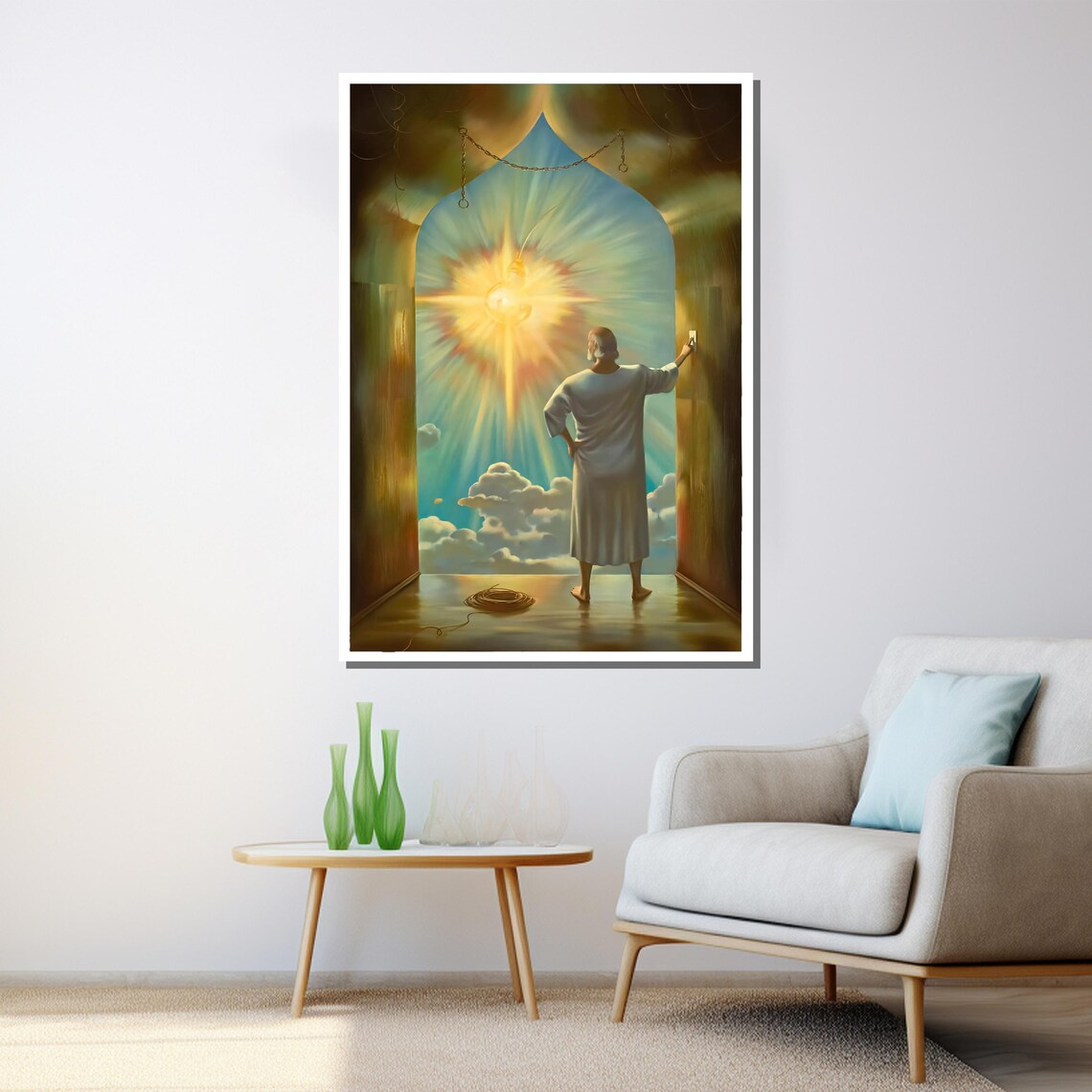 Morteza Katouzian The Last Light Divine Sunrise Spiritual Art Poster - Image 3