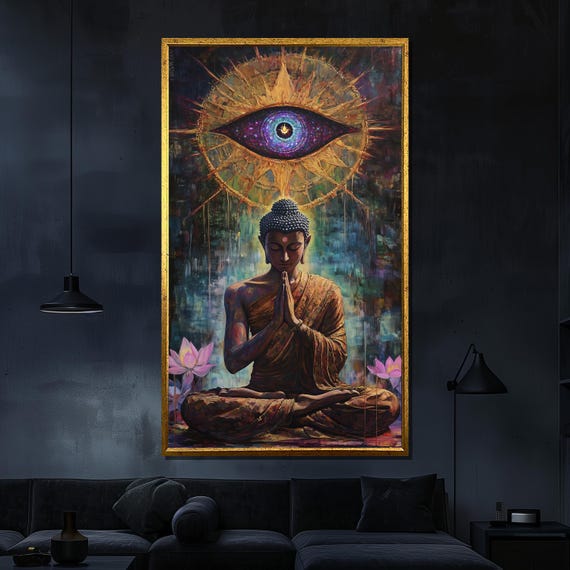 Mystical Buddha Third Eye Spiritual Wall Art