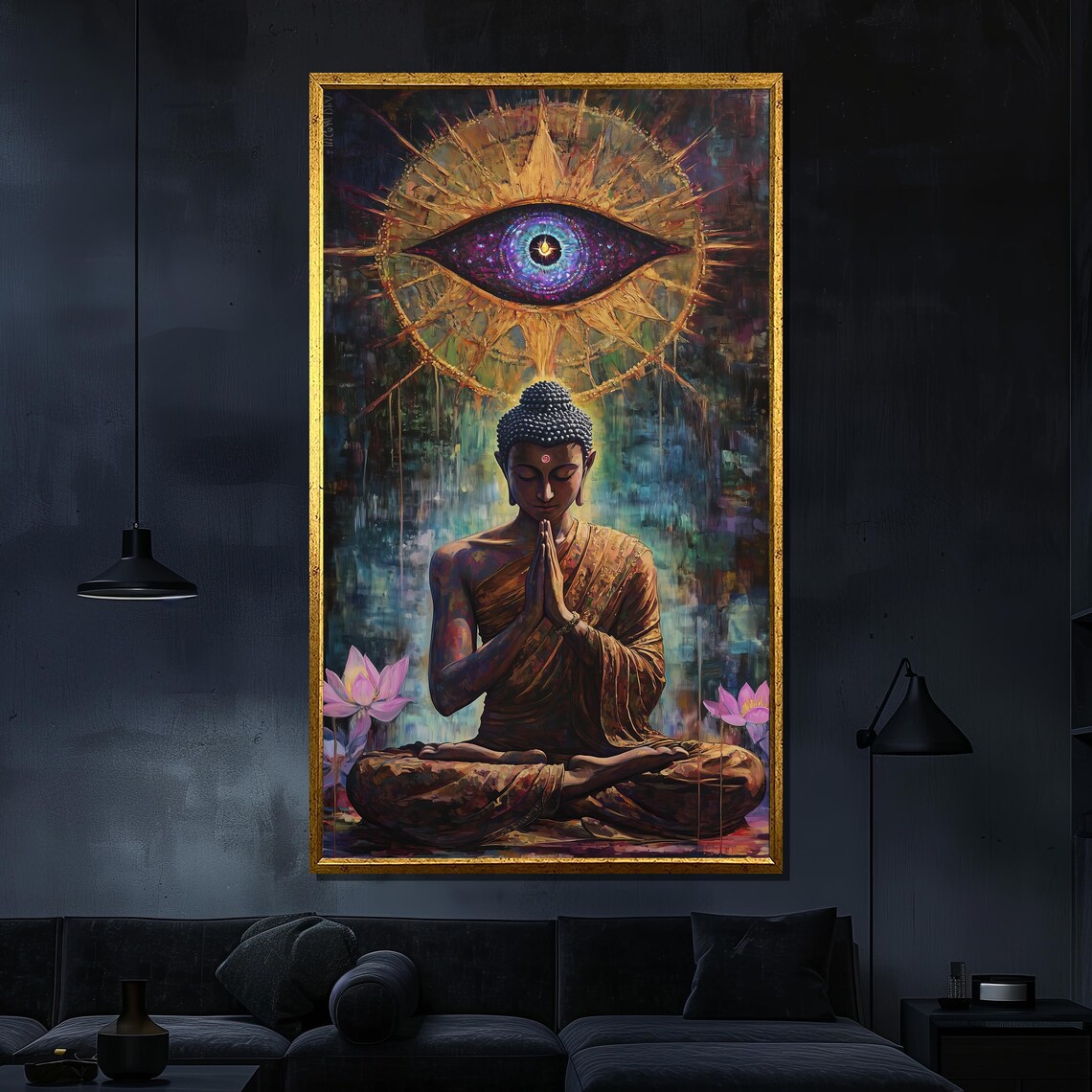 Mystical Buddha Third Eye Spiritual Wall Art