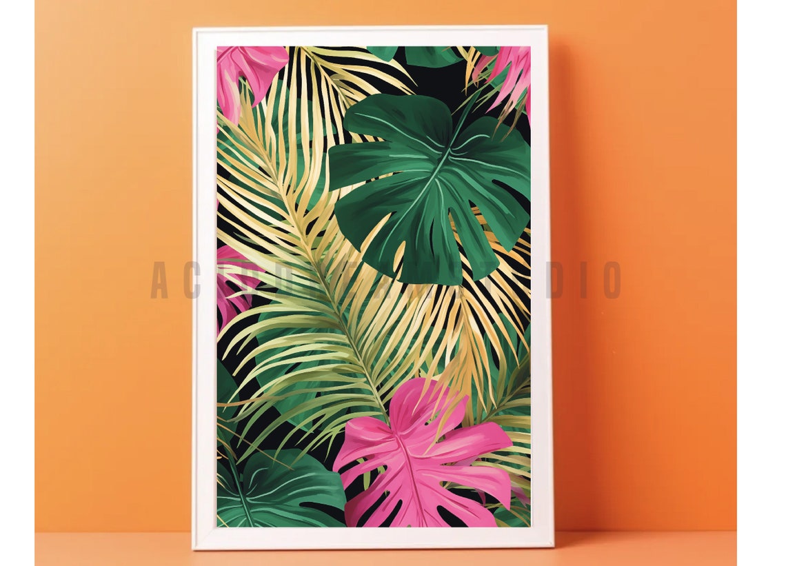 Tropical Print Art, Decorative Sheet - Image 3