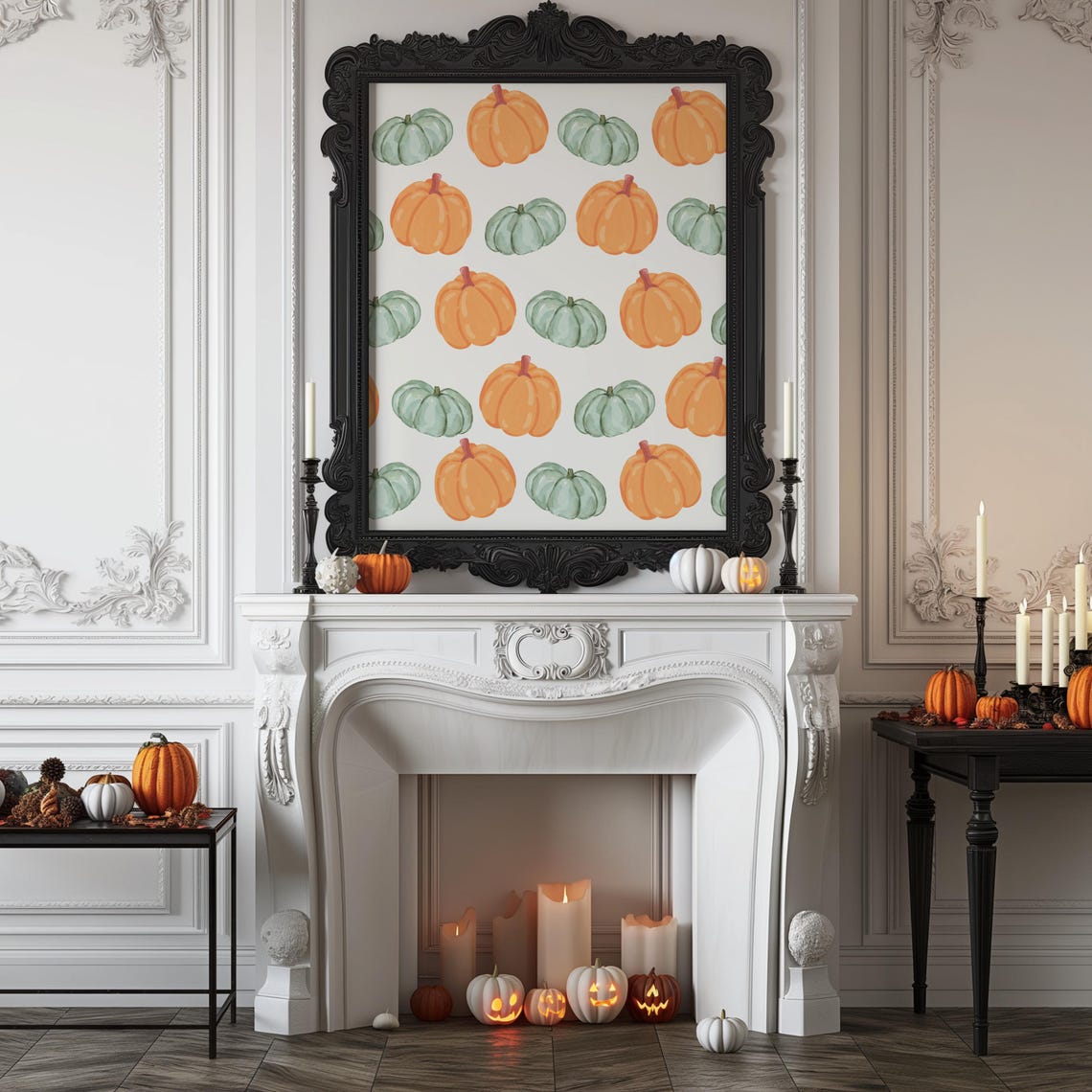 Dancing Skeletons Disco Ball Halloween Party Spooky Fun Poster - Image 2