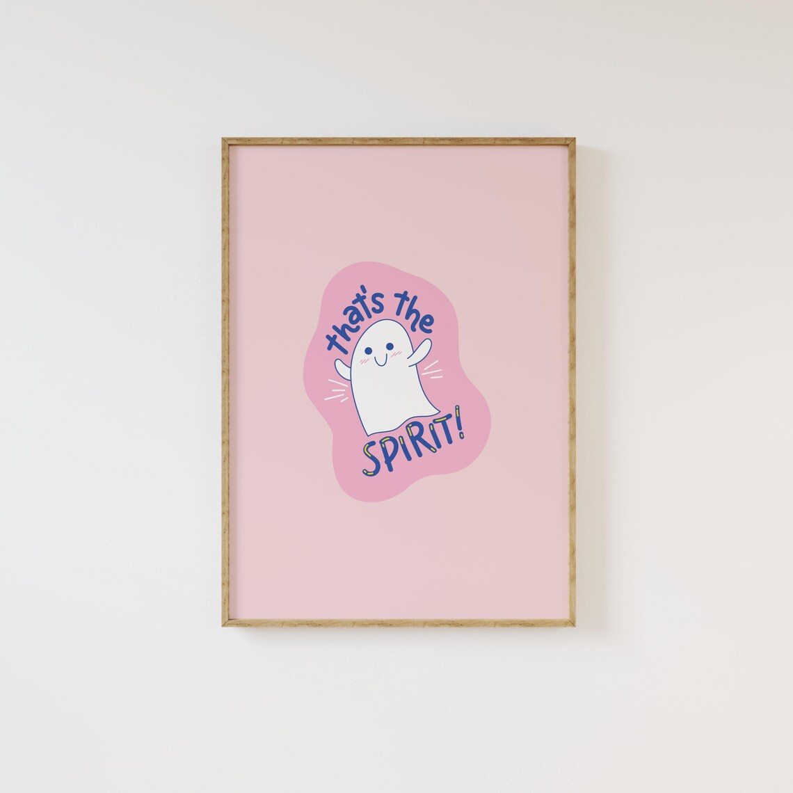 Cute Halloween Poster Halloween Wall Art Ghost Decor Spooky Home Decor Spooky Prints - Image 3
