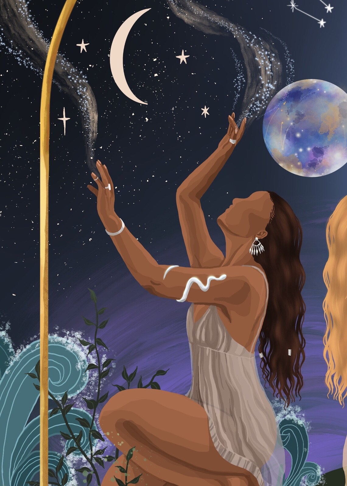 Gemini Star Sign Zodiac Poster, Celestial Astrology - Image 3