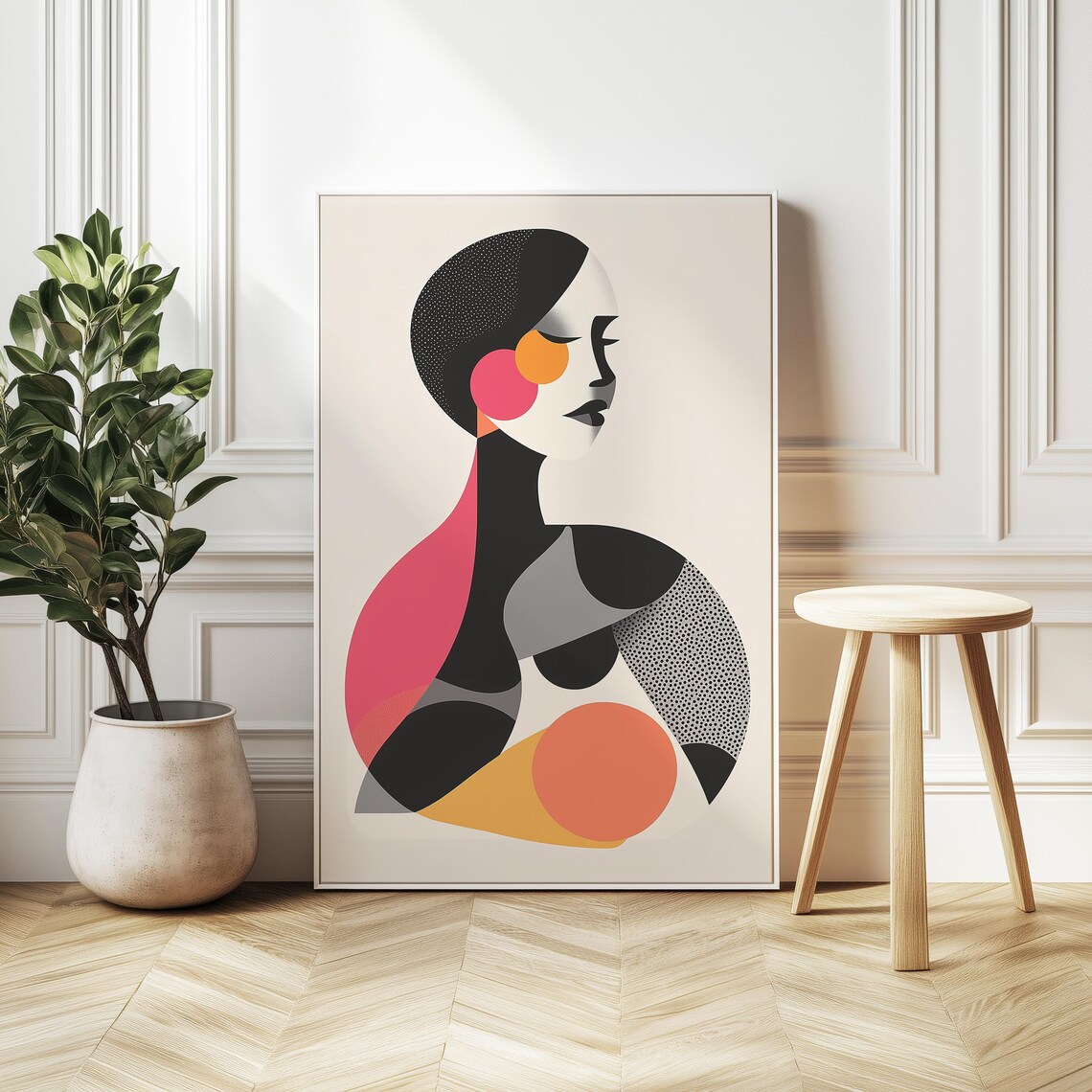 Abstract Woman, Minimalist Illustration Art Print