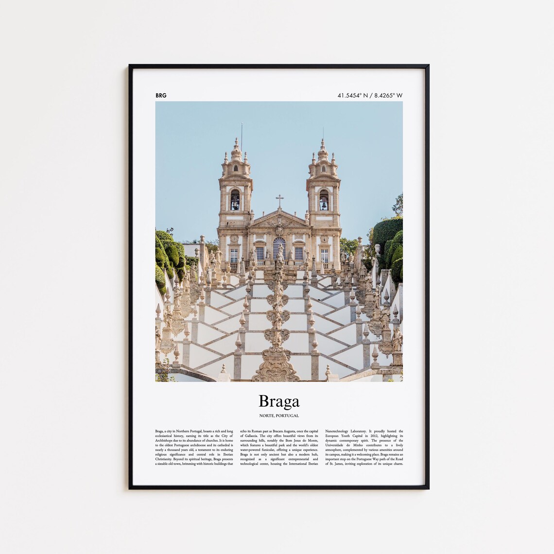 Braga Portugal Bom Jesus Sanctuary Grand Staircase Photo Poster