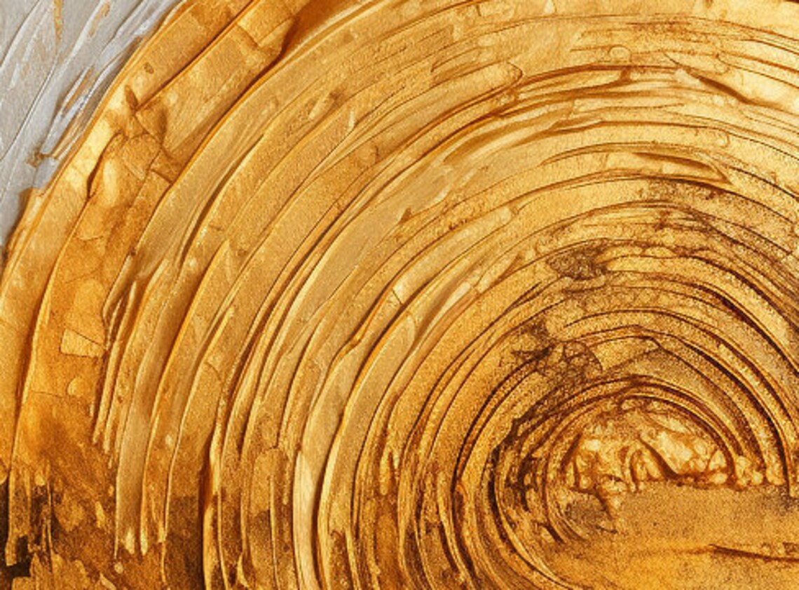 Abstract Gold Circle Minimalist Living Room Poster - Image 5