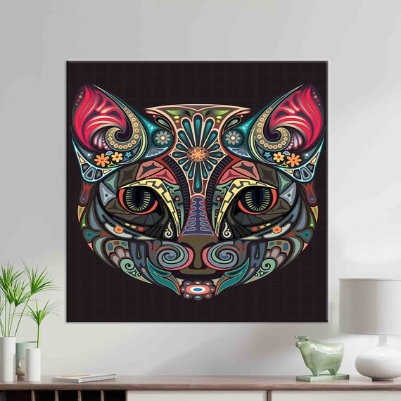 Cat With Green Eyes, Cat Lover Gift Art Print