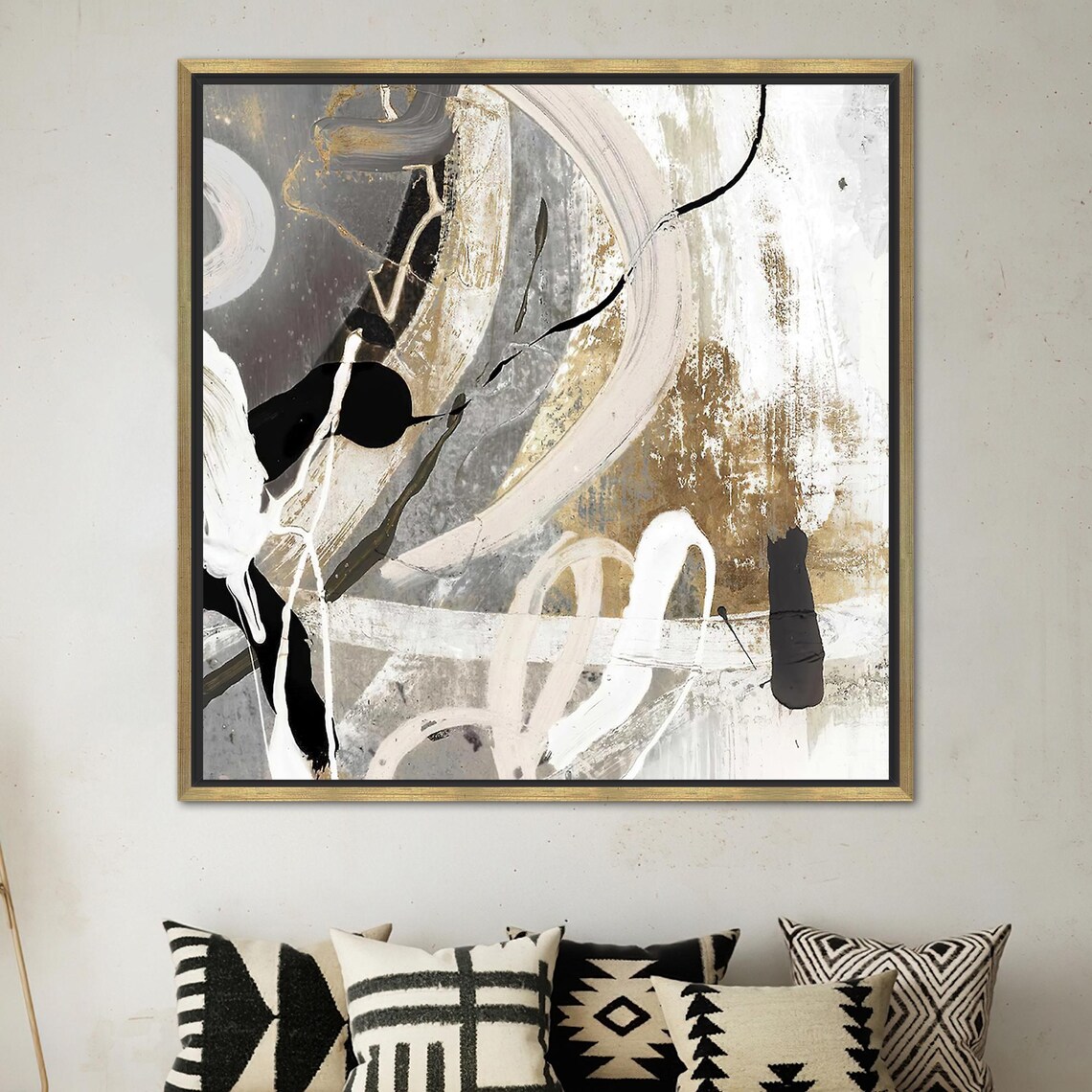 Contemporary Modern Abstract, Living Room Decor - Image 2