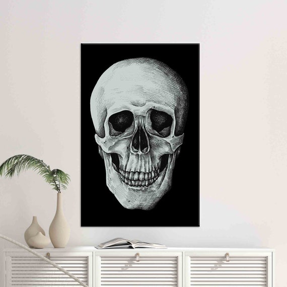 Skull Wall Art, Modern Loft Decor