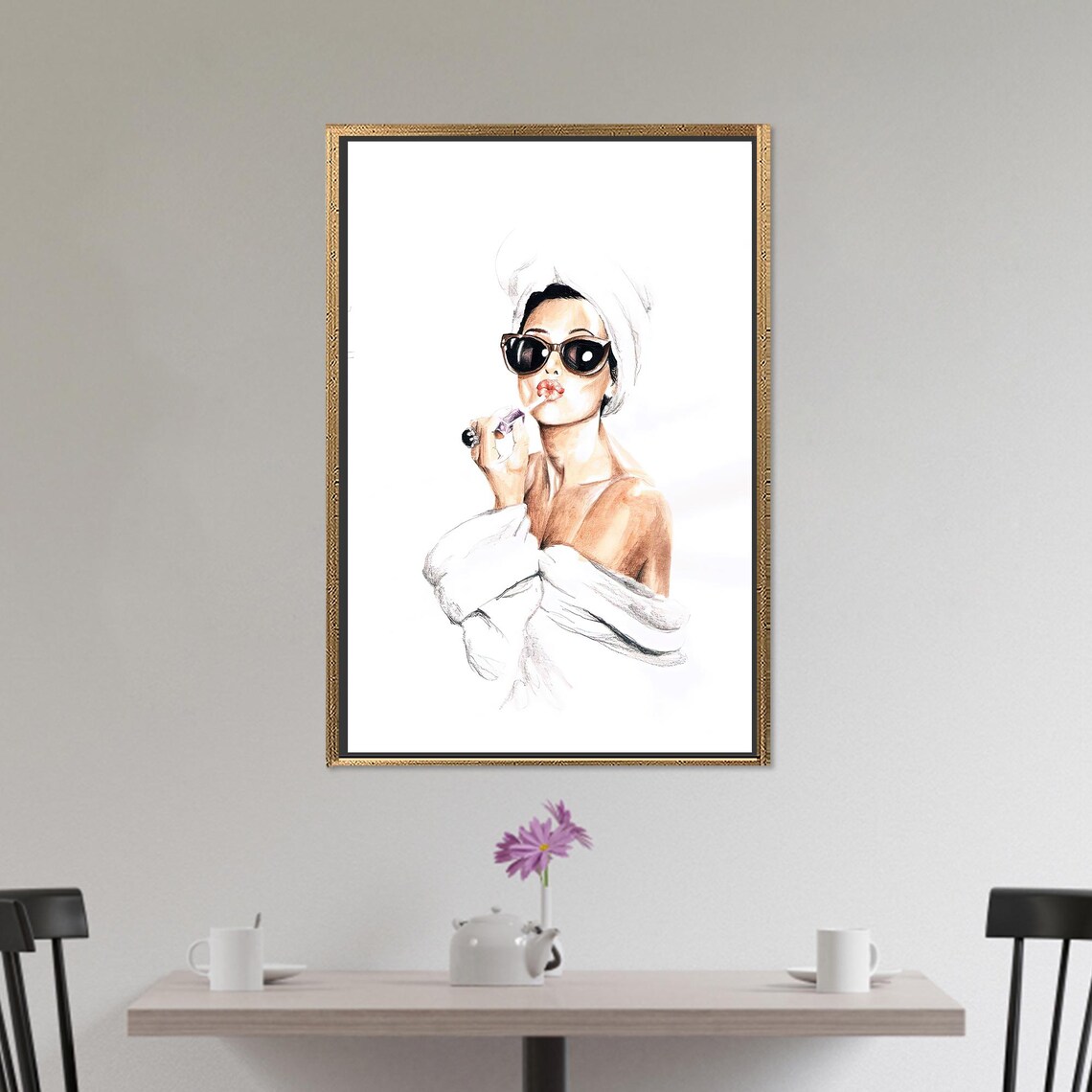 Audrey Hepburn Fashion Wall Art Decor, Gift - Image 2