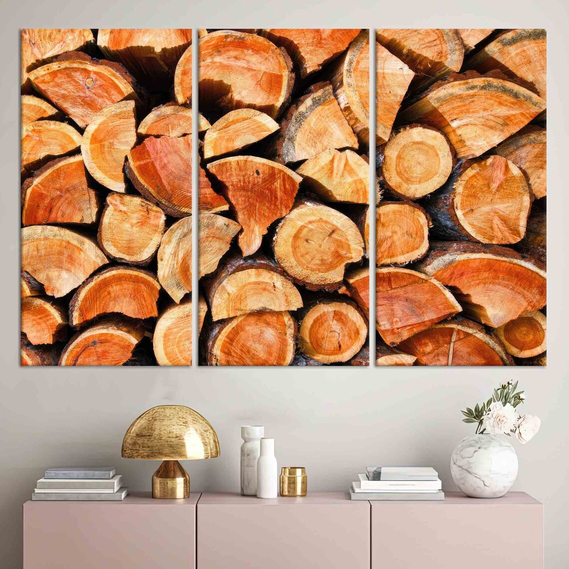Wood Ring Wall Art, Farmhouse Decor Gift For Him - Image 4