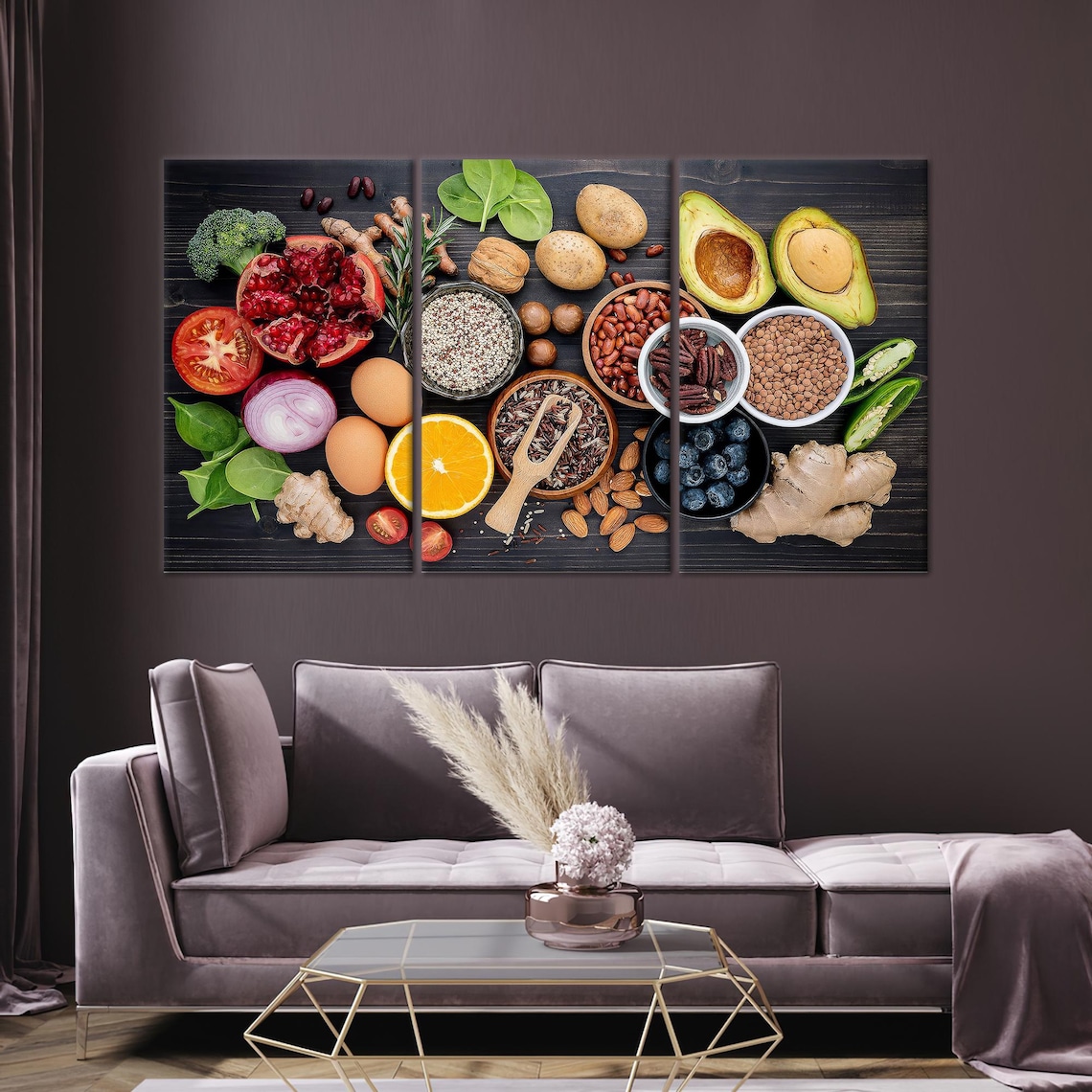 Fruits Vegetables Modern Art Print, Spice Art - Image 4