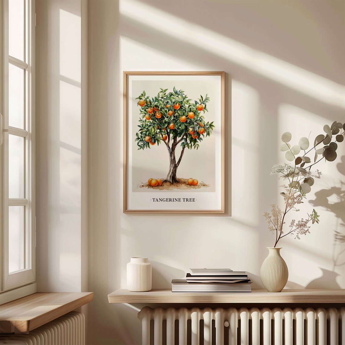 Tangerine Tree Botanical Nursery Decor Art Print - Image 3