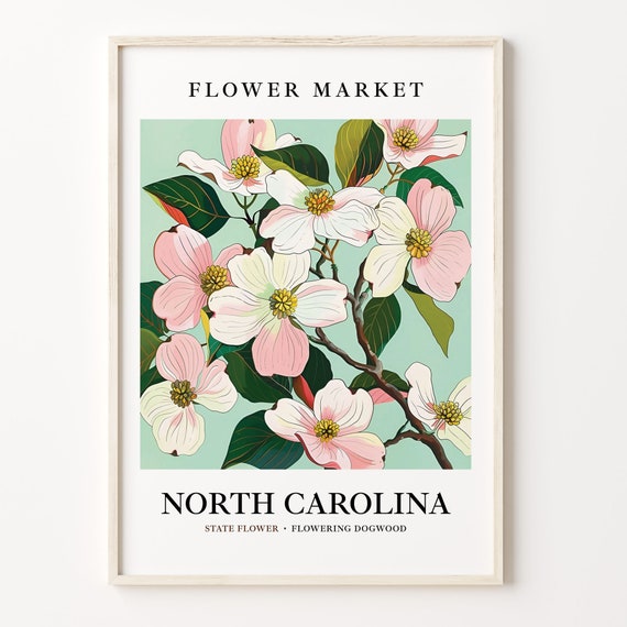 North Carolina State Flower, Flowering Dogwood Art Print