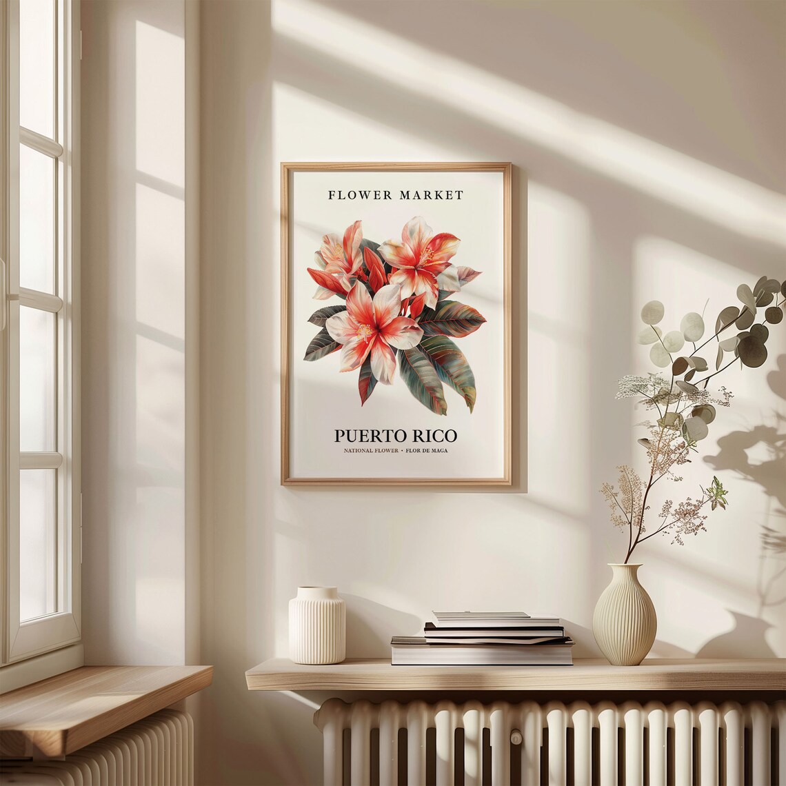 Puerto Rico National Flower, Flor De Maga Art Print - Image 3