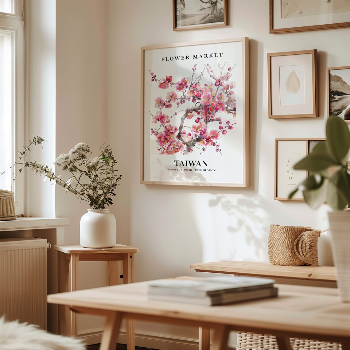 Taiwan National Flower Pastel Wall Art Print - Image 2