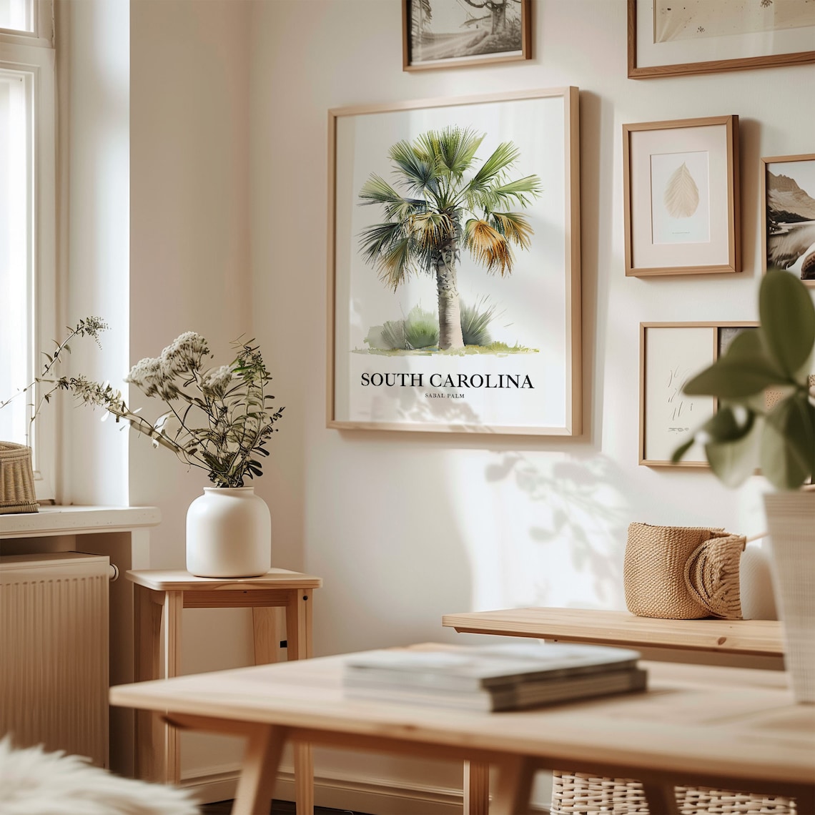South Carolina Sabal Palm Art Print, State Symbol - Image 2