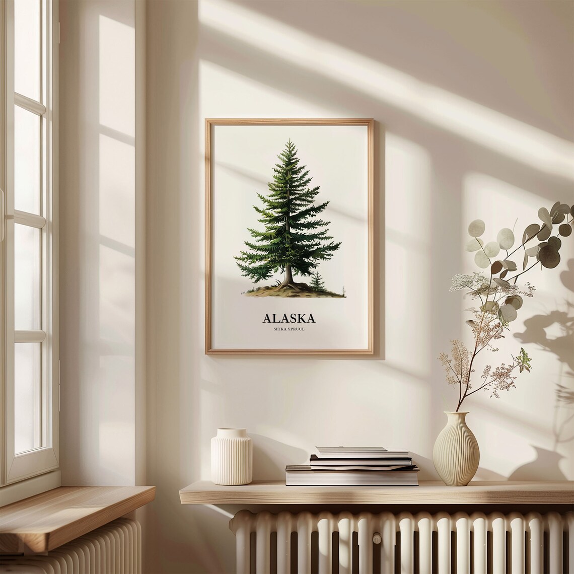 Alaska Sitka Spruce Tree Art Print, State Symbol - Image 3