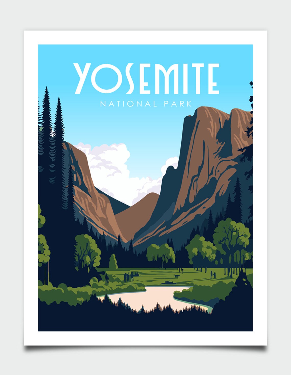 El Capitan Travel Poster, Yosemite National Park - Image 4