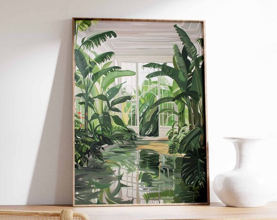 Vintage Botanical Garden Poster Henri Rousseau Print Botanical Wall Art William Morris Print Tropical Decor Vintage Floral Wall Art