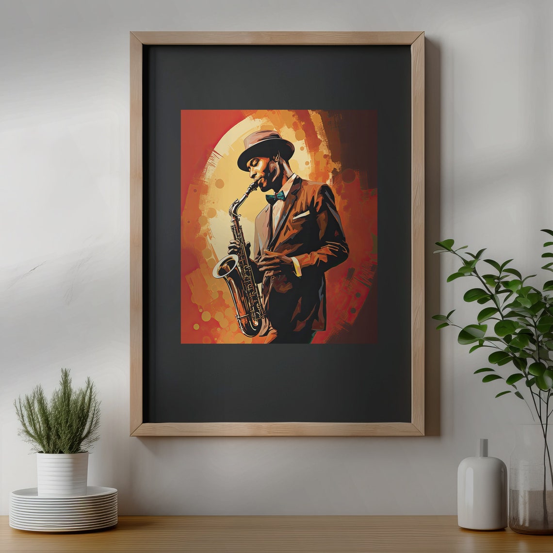 Vintage Saxophone Poster Retro Music Decor Jazz Poster Jazz Artist New Orleans Poster Jazz Musician Poster Street Musician Poster - Image 7