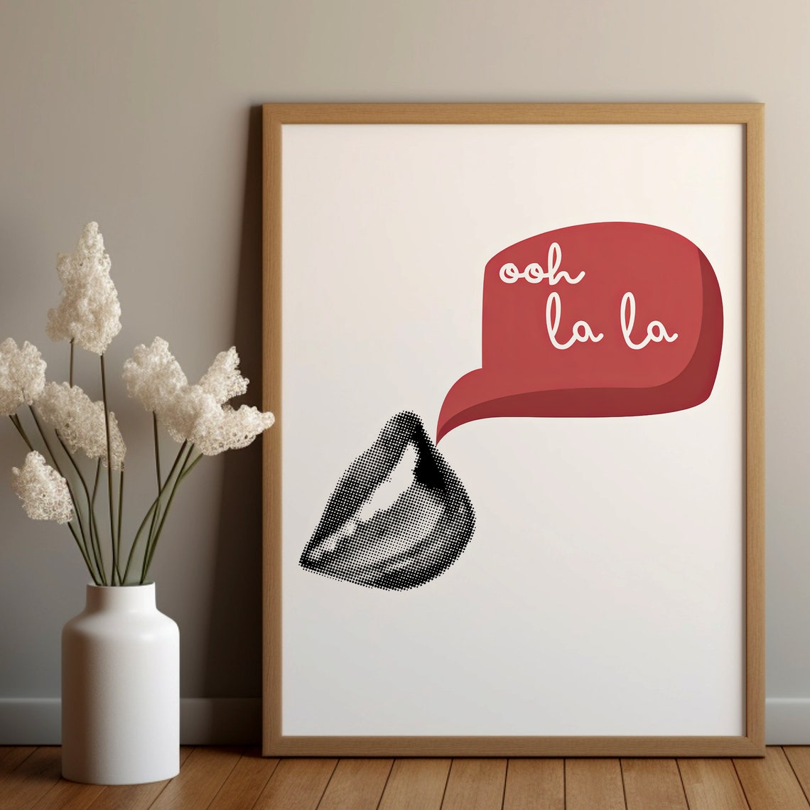 Ooh La La Print Mid Century Modern Wall Art Collage Poster Oh La La Typography Art French Quote Print French Love Quote French Print - Image 7