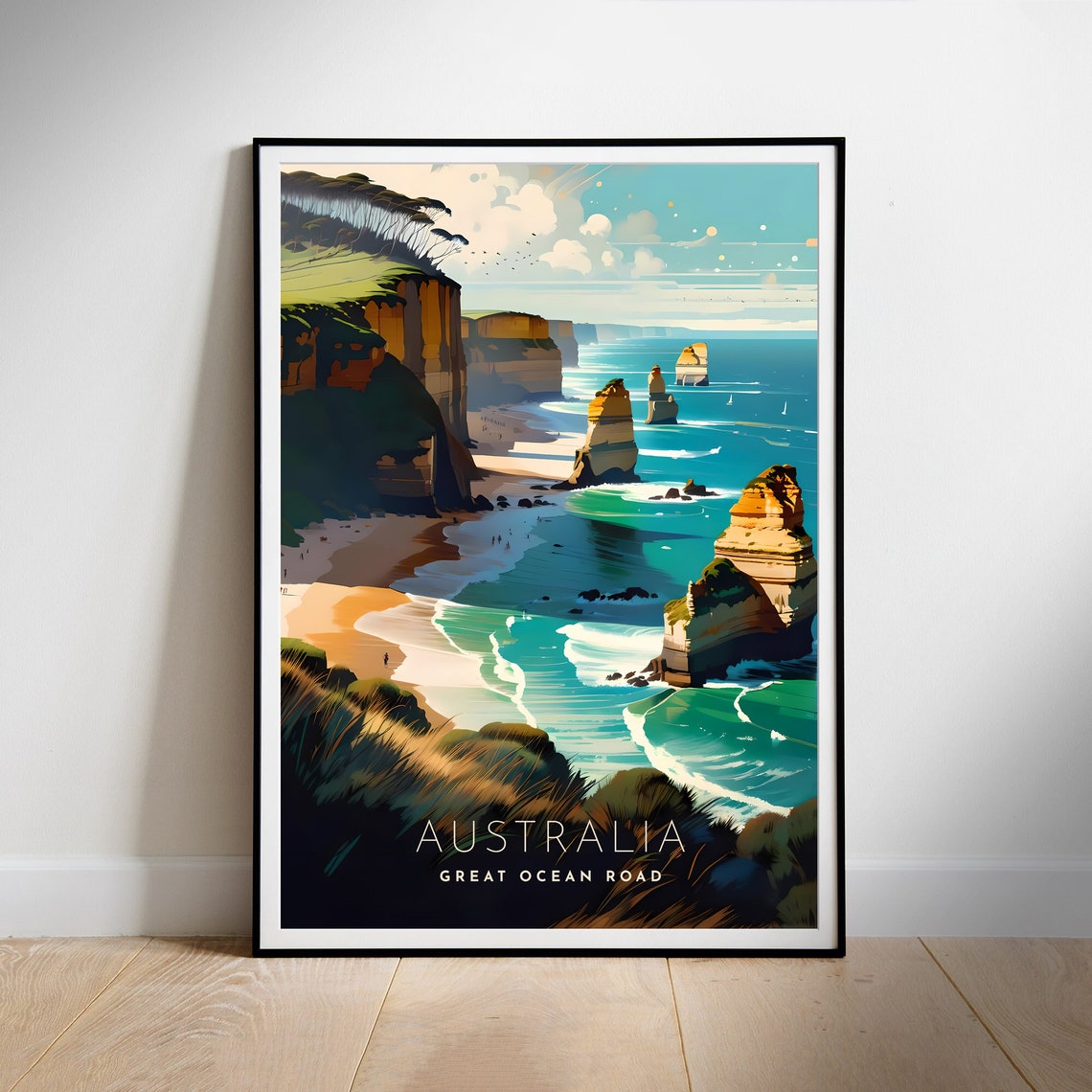 Australia Great Ocean Road Coast Cliffs Twelve Apostles Poster - Image 2