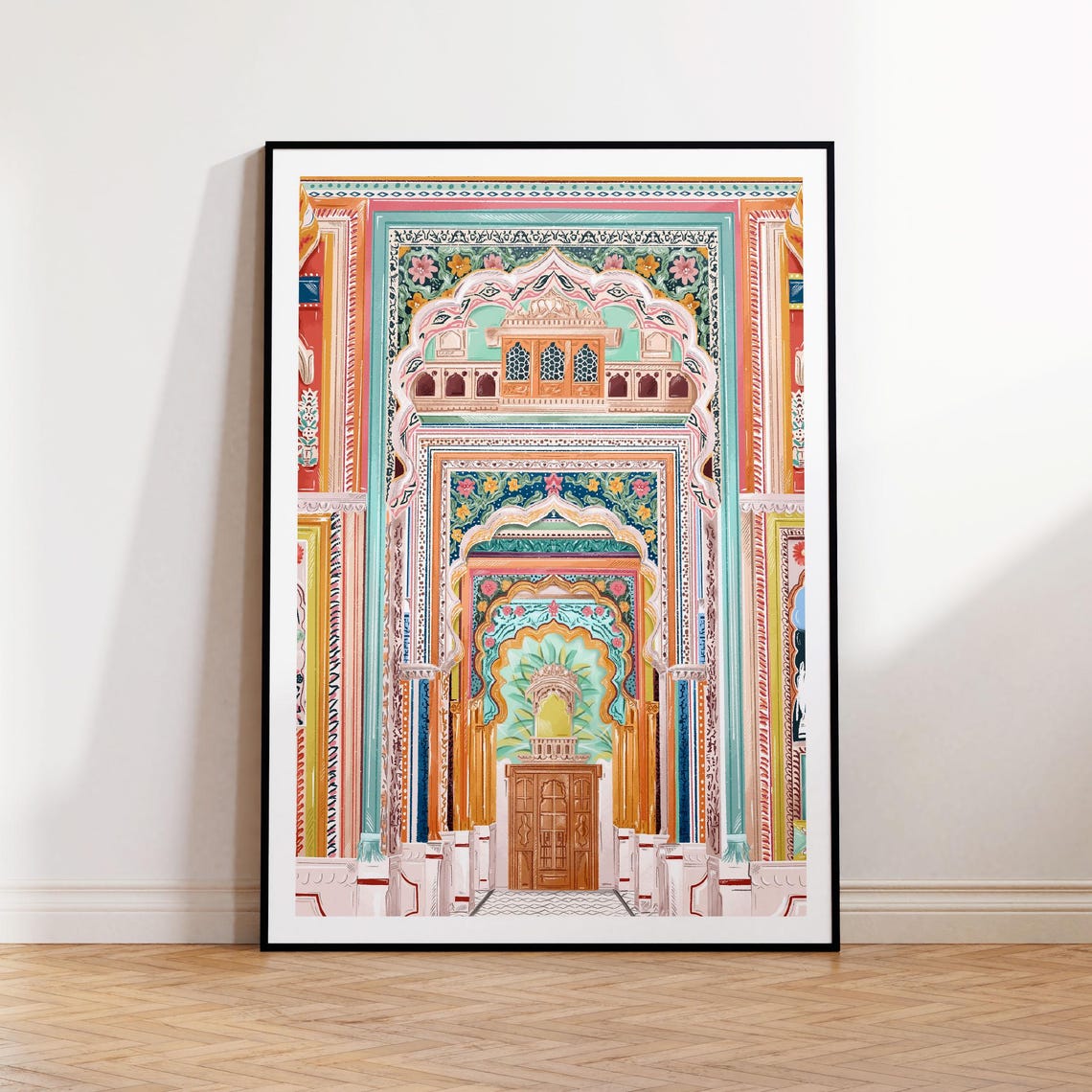 Patrika Gate Patrika Gate Art Patrika Gate Art Print Patrika Gate Travel Poster Jaipur Jaipur India Art Jaipur Print Travel Print