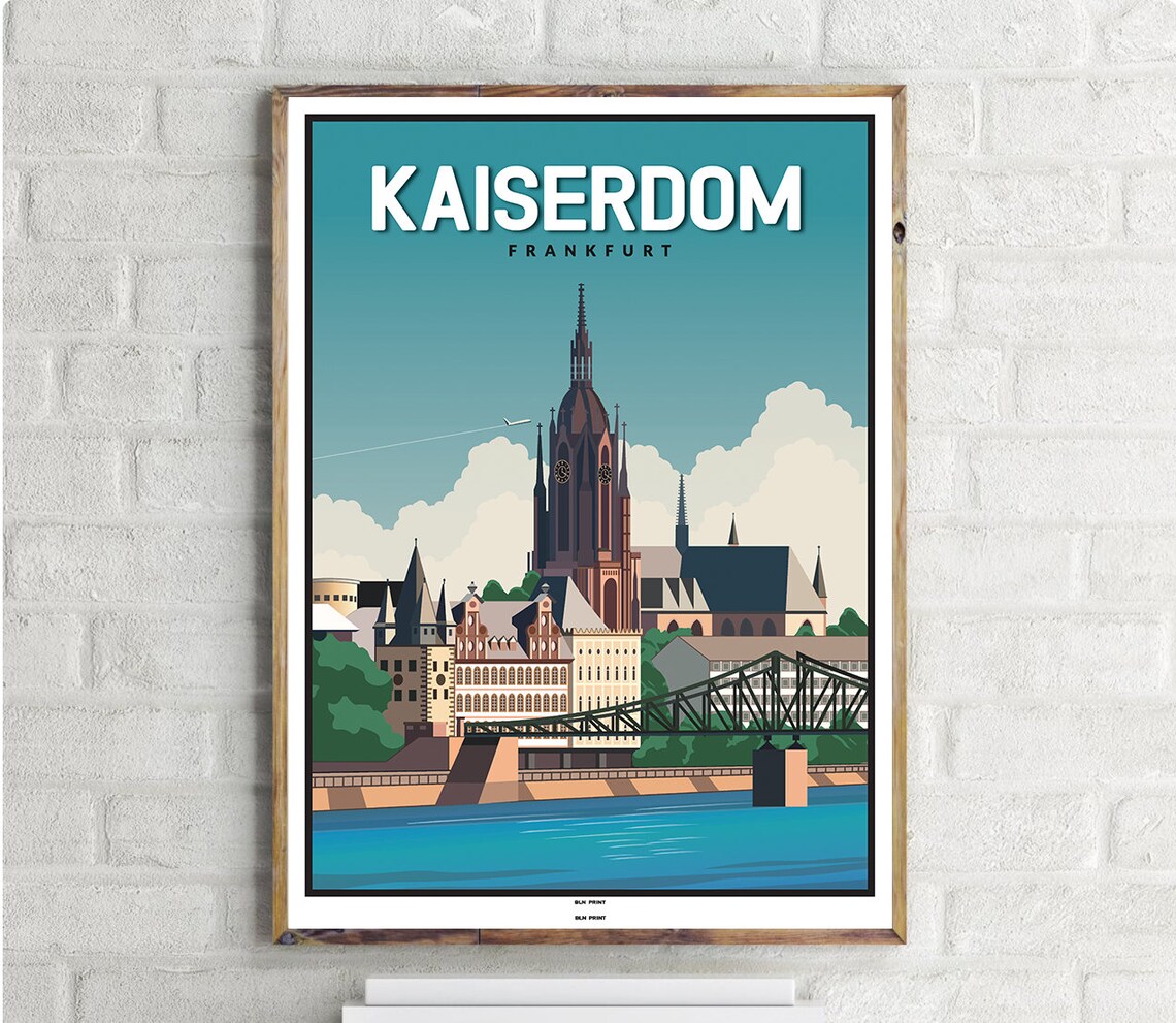 Kaiserdom 1 Vintage Travel Poster, Travel Poster