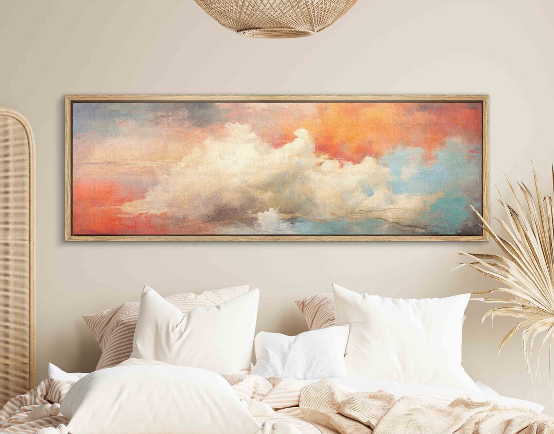 Cloud Wall Art, Vintage Minimalist Sky Poster - Image 2