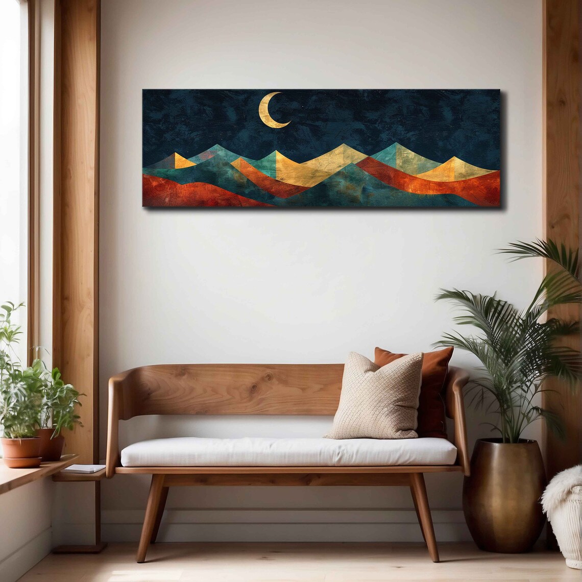Mid-Century Modern Landscape Art Print, Boho Decor - Image 4