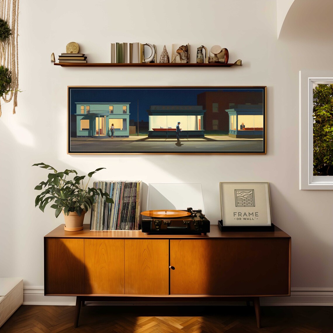 Panoramic Modern Wall Art Print, Long Wide Painting - Image 2