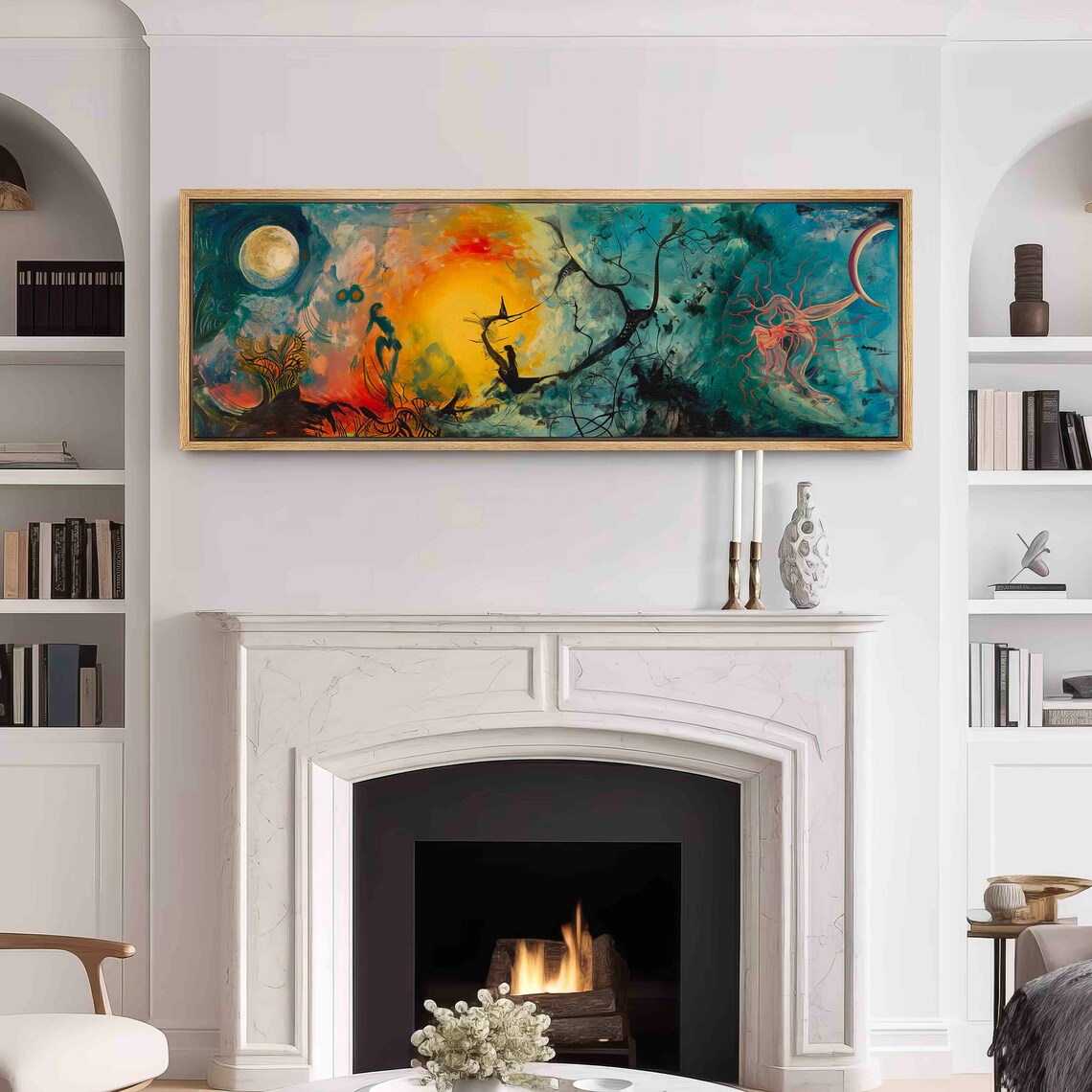 Surreal Gothic Landscape Art Print, Panoramic - Image 3
