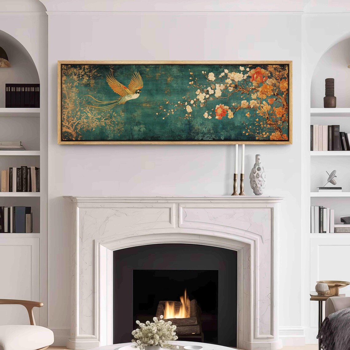 Vintage Japanese Tapestry, Boho Asian Wall Print - Image 3