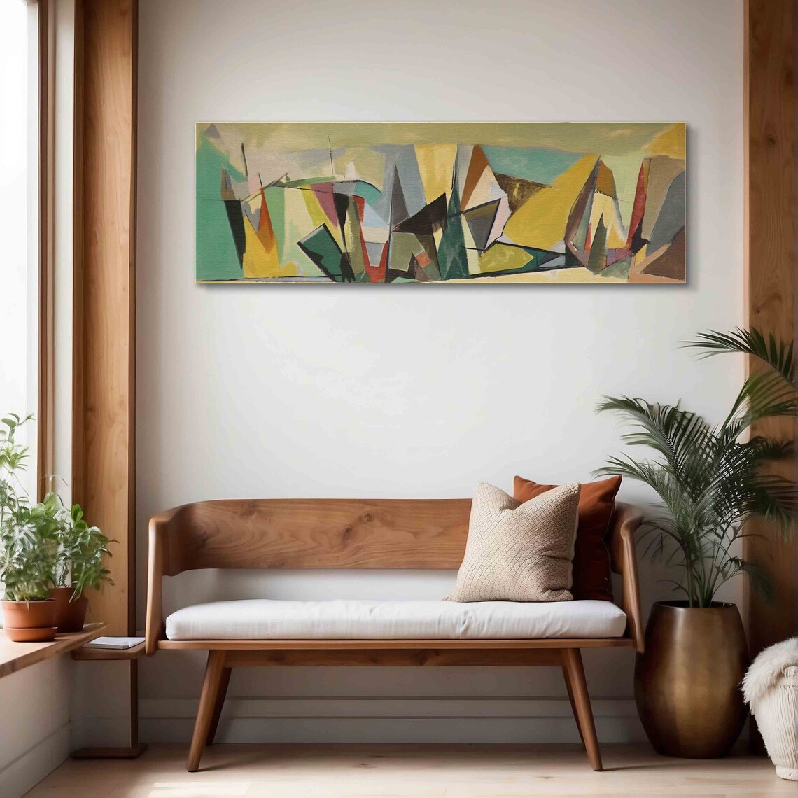 Mid Century Modern Abstract Geometric Wall Art Print - Image 4